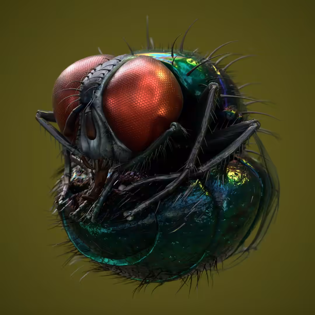 Green bottle fly