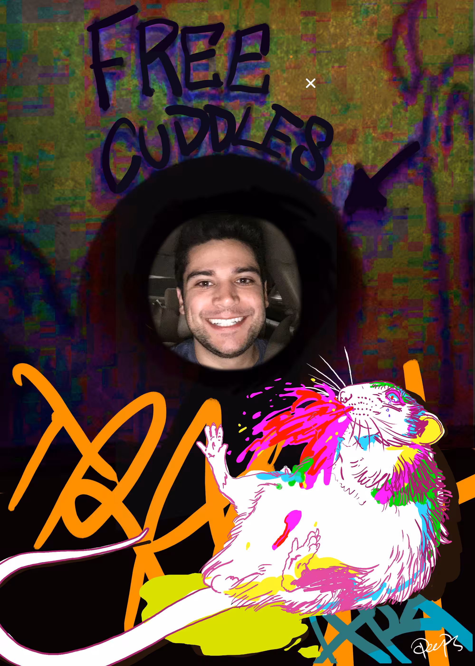 Free Cuddles Trash Rat 