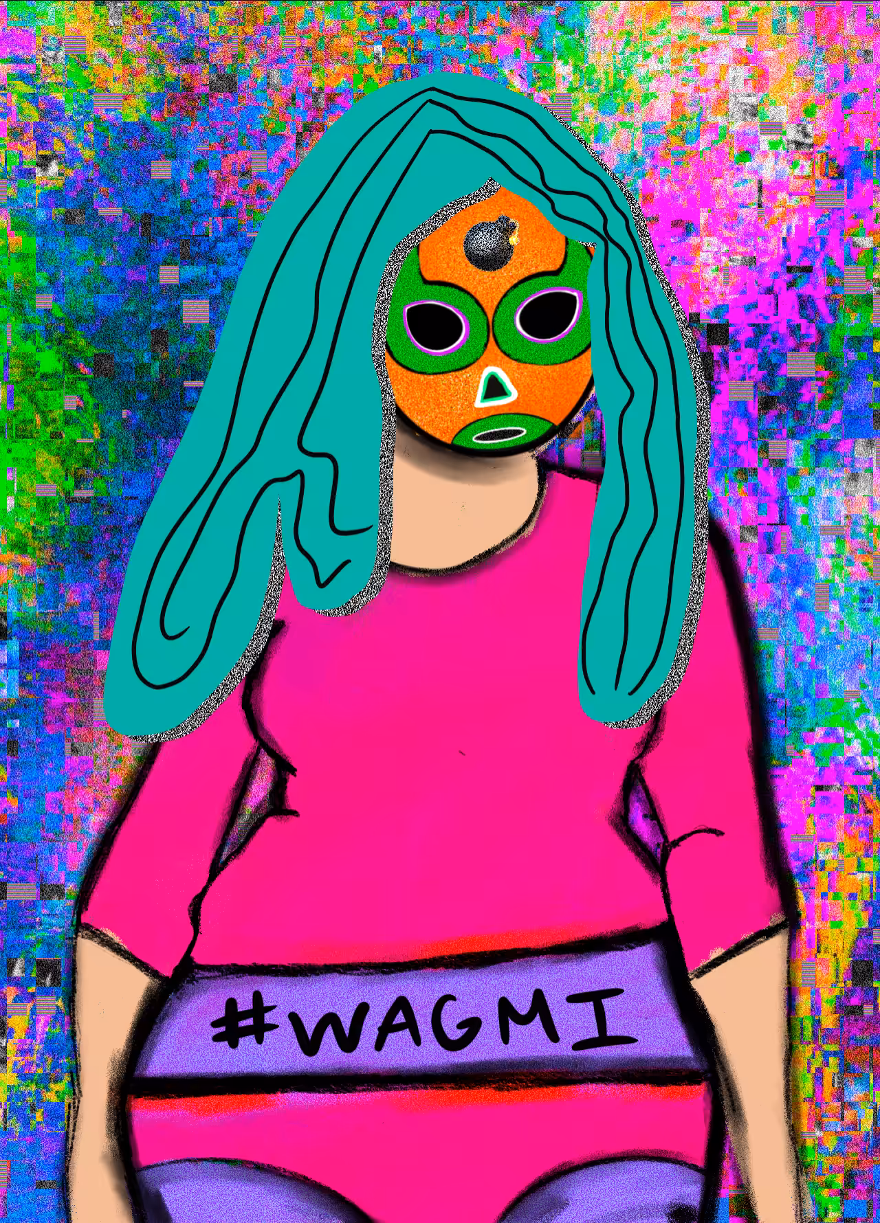NFT luchadora #76
