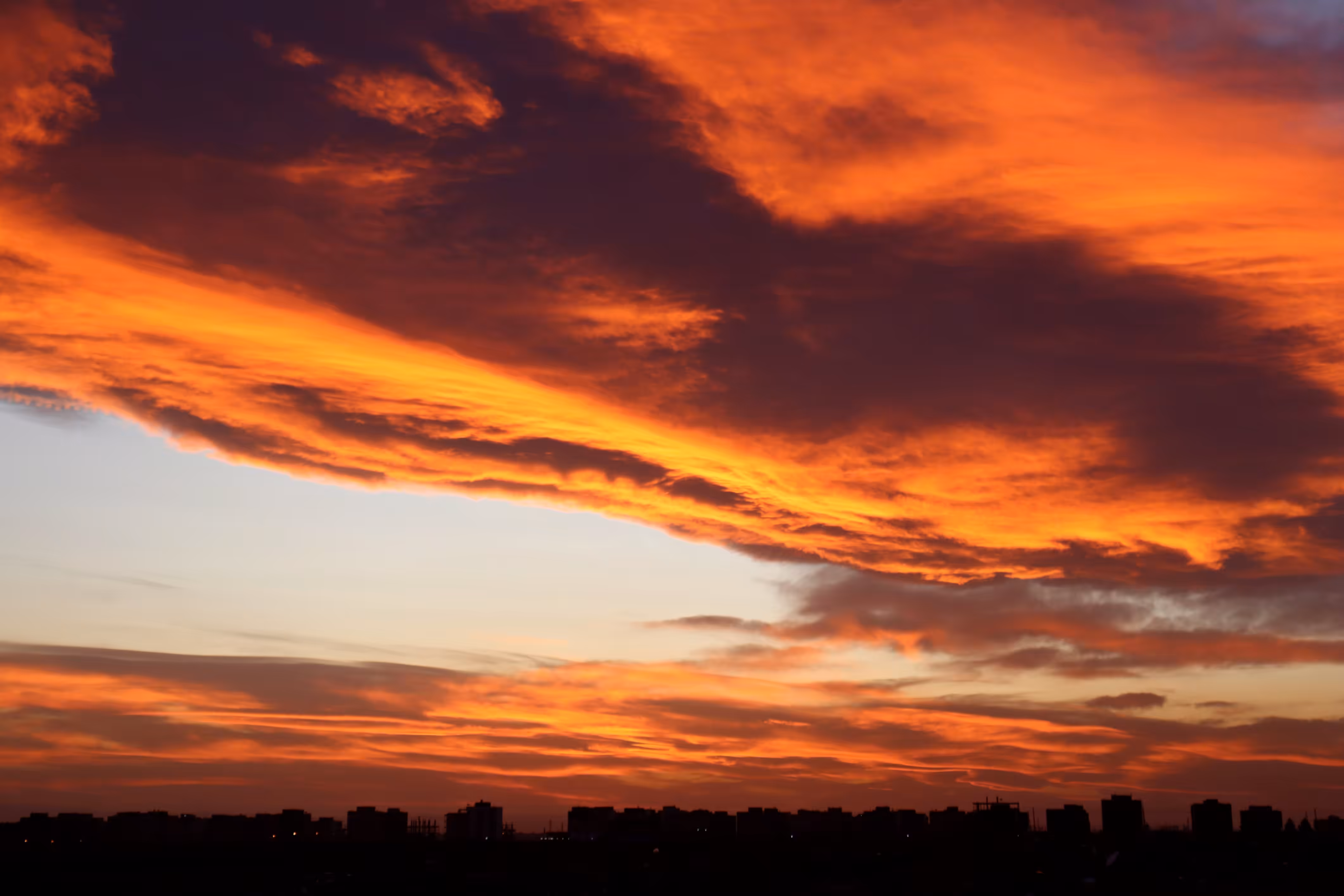 Burning sky