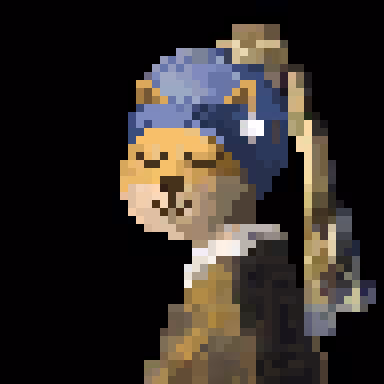 doge with pearl earring