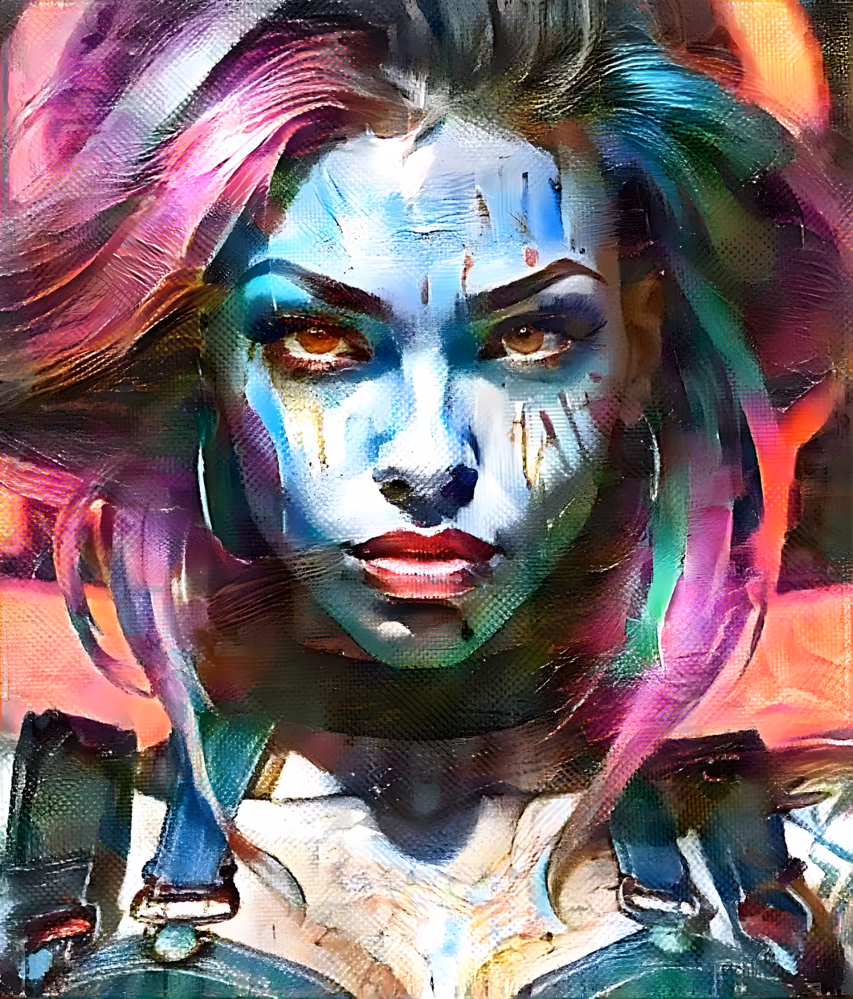 Nano Paint 10 - the girl on fire