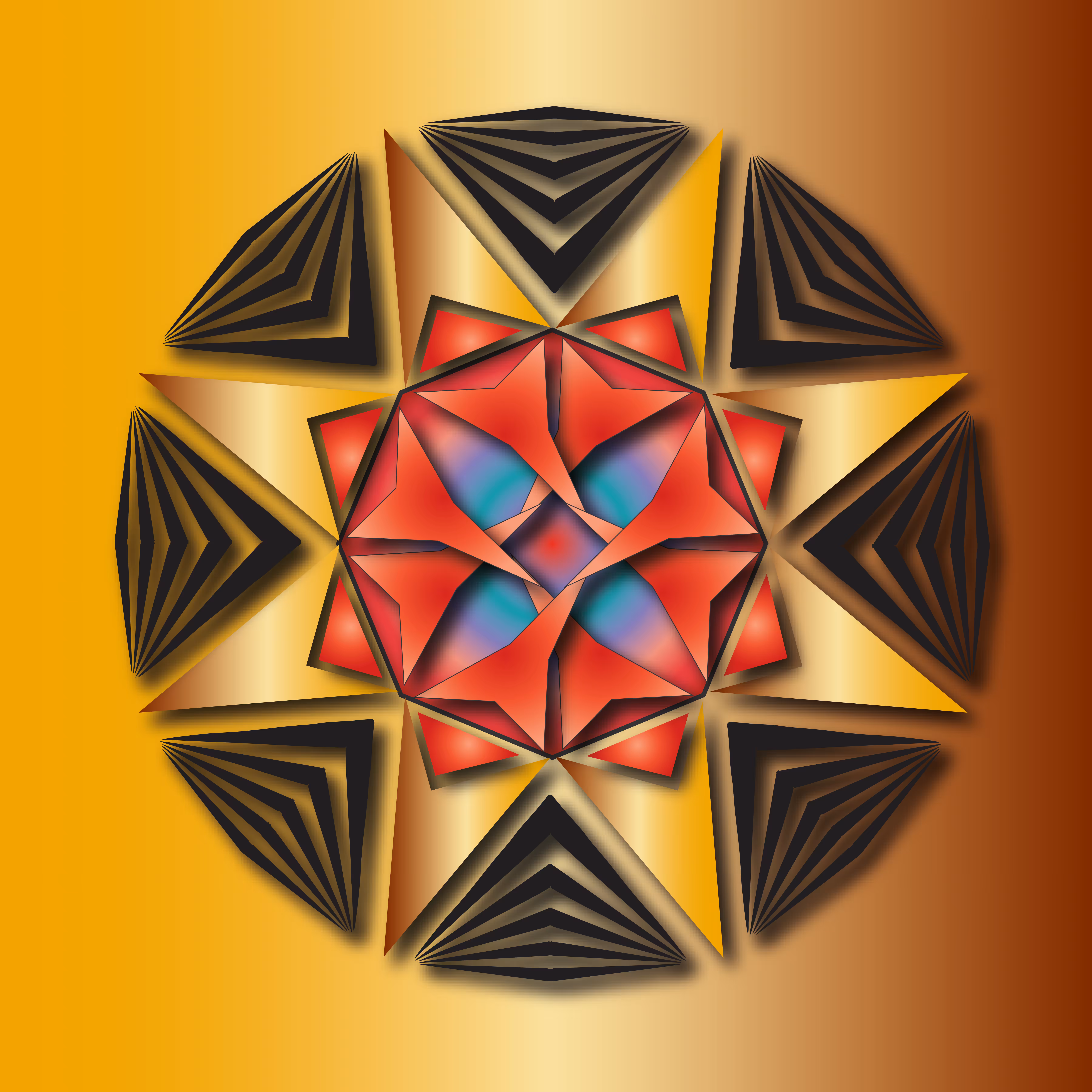 Golden Shield Mandala