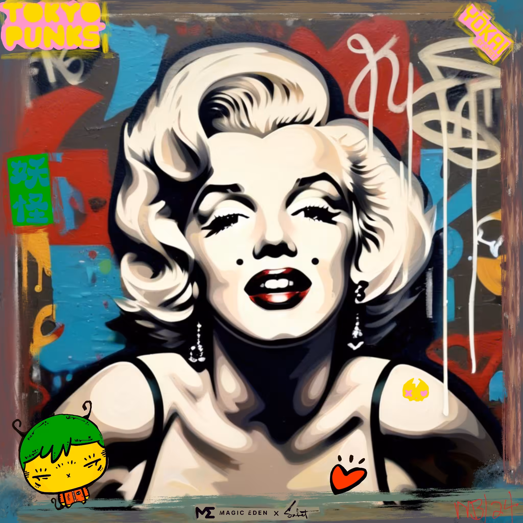 Beauty and Brains ×MotherBear x Tokyo Punks YŌKAI by SABET