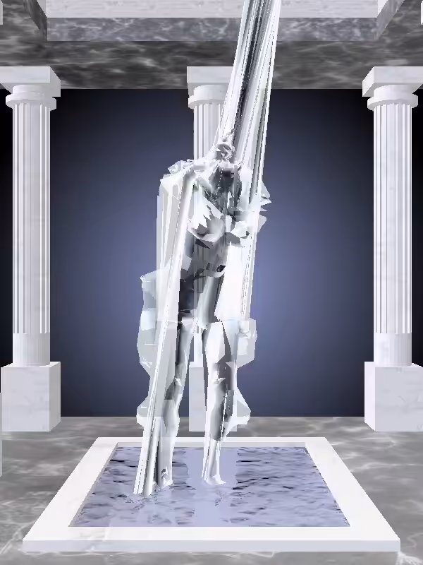 The Fading Arguing Luminescent Chrome Woman #418
