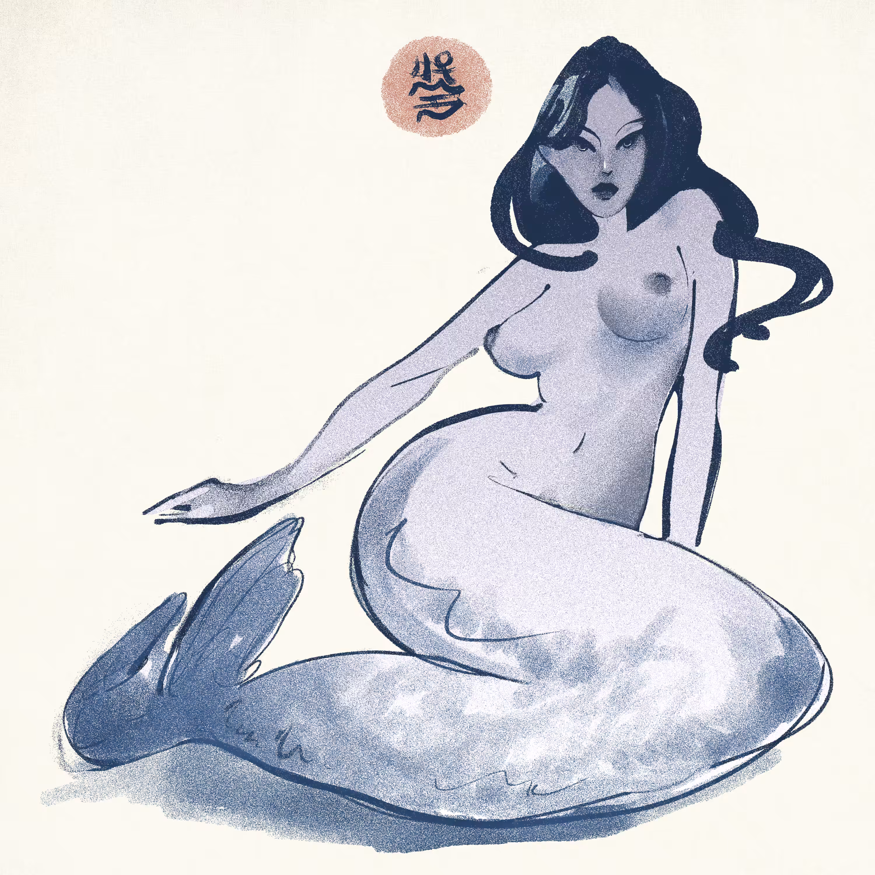 Mermaid season sketch I
