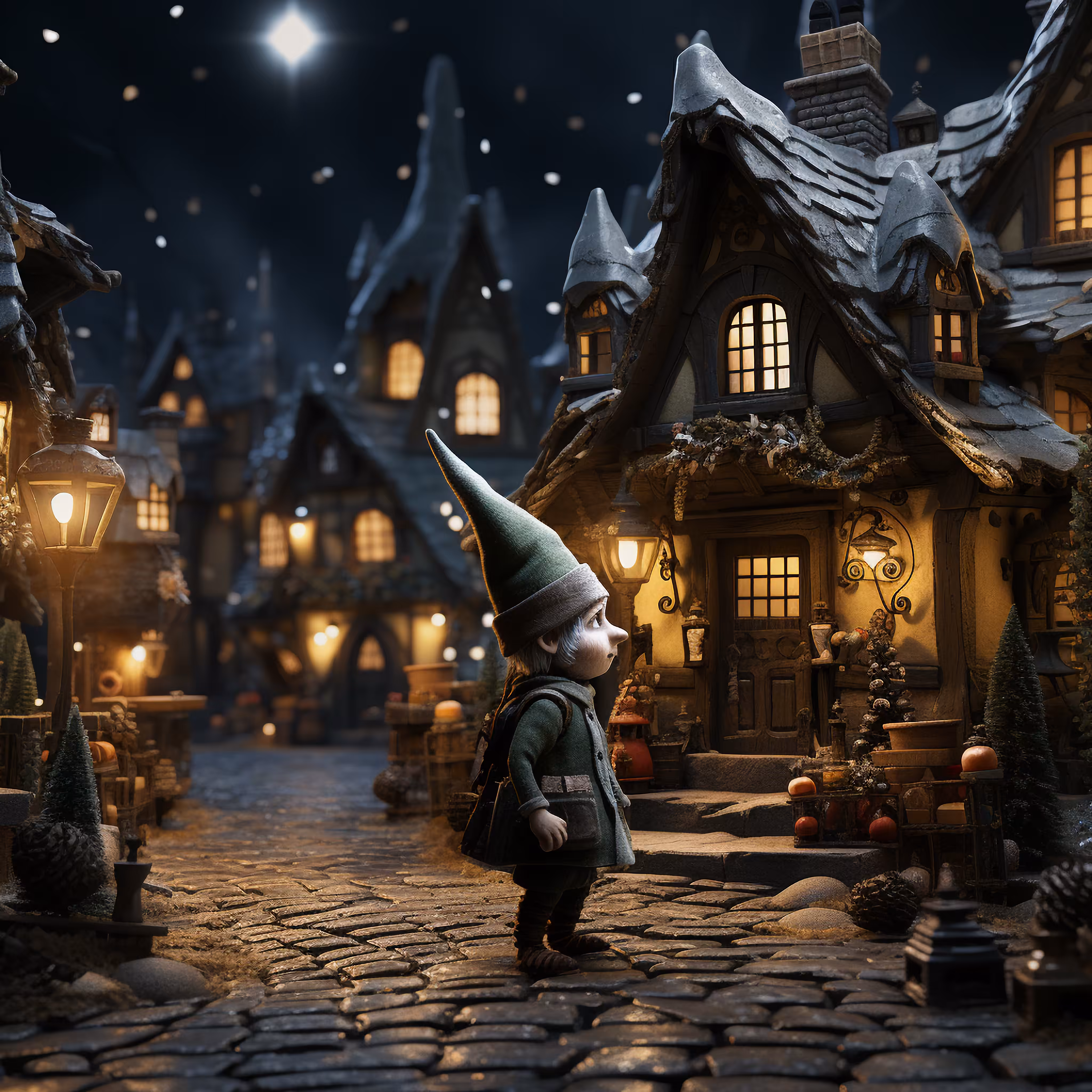 A night in the Christmas village 