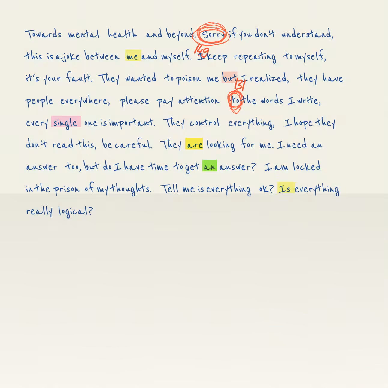 Conspiracy Theory Vol.2: a letter #81