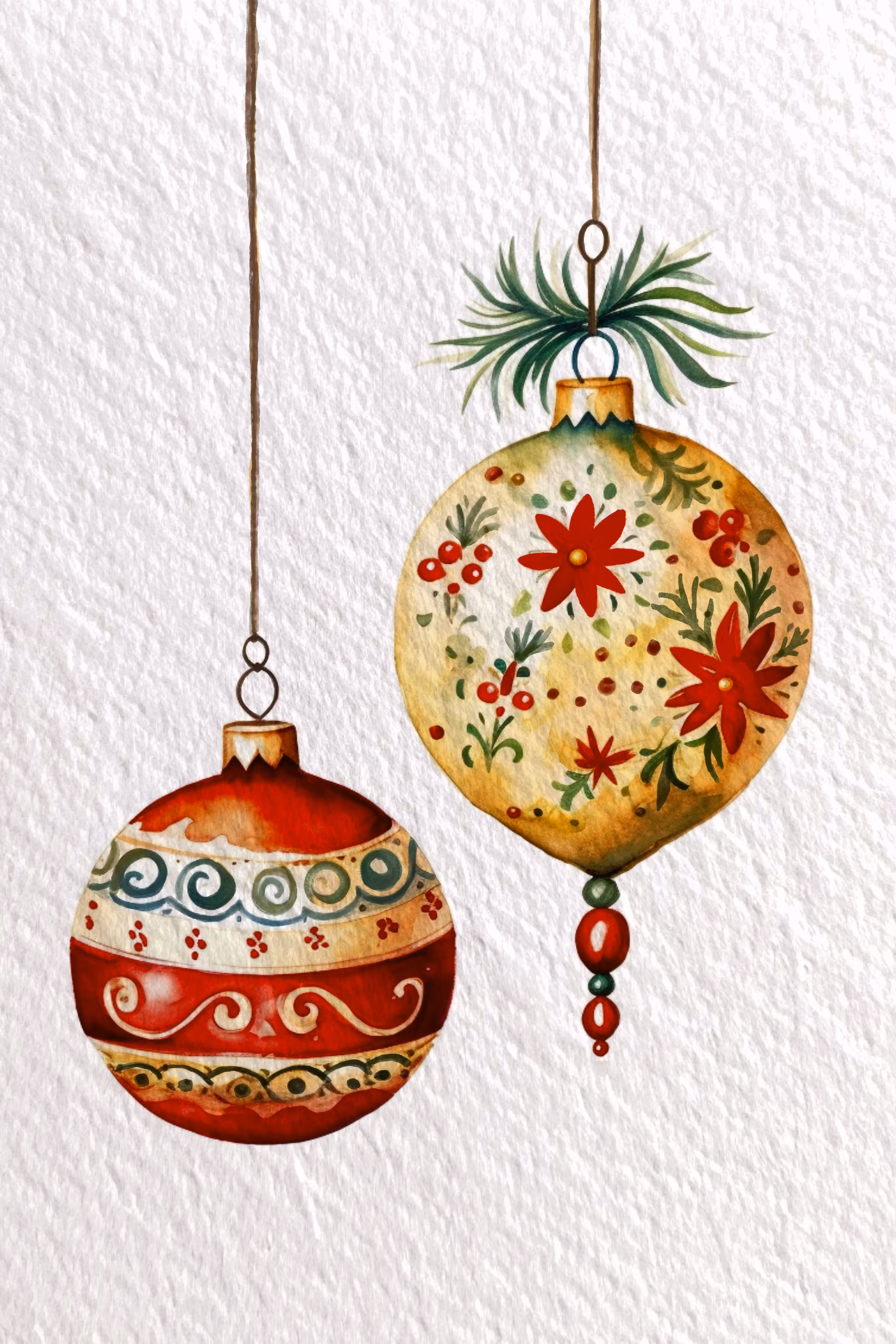 Floral baubles