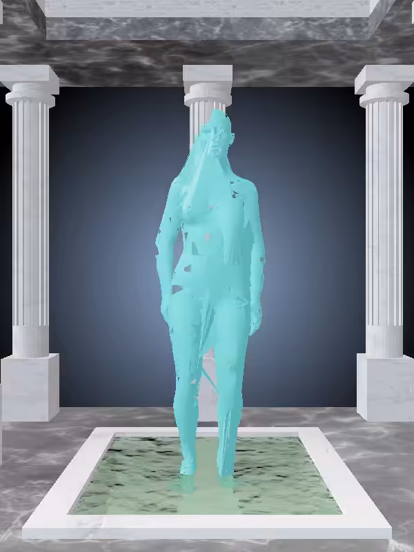HeavenComputer: The Jumping Minty Green Woman #6830