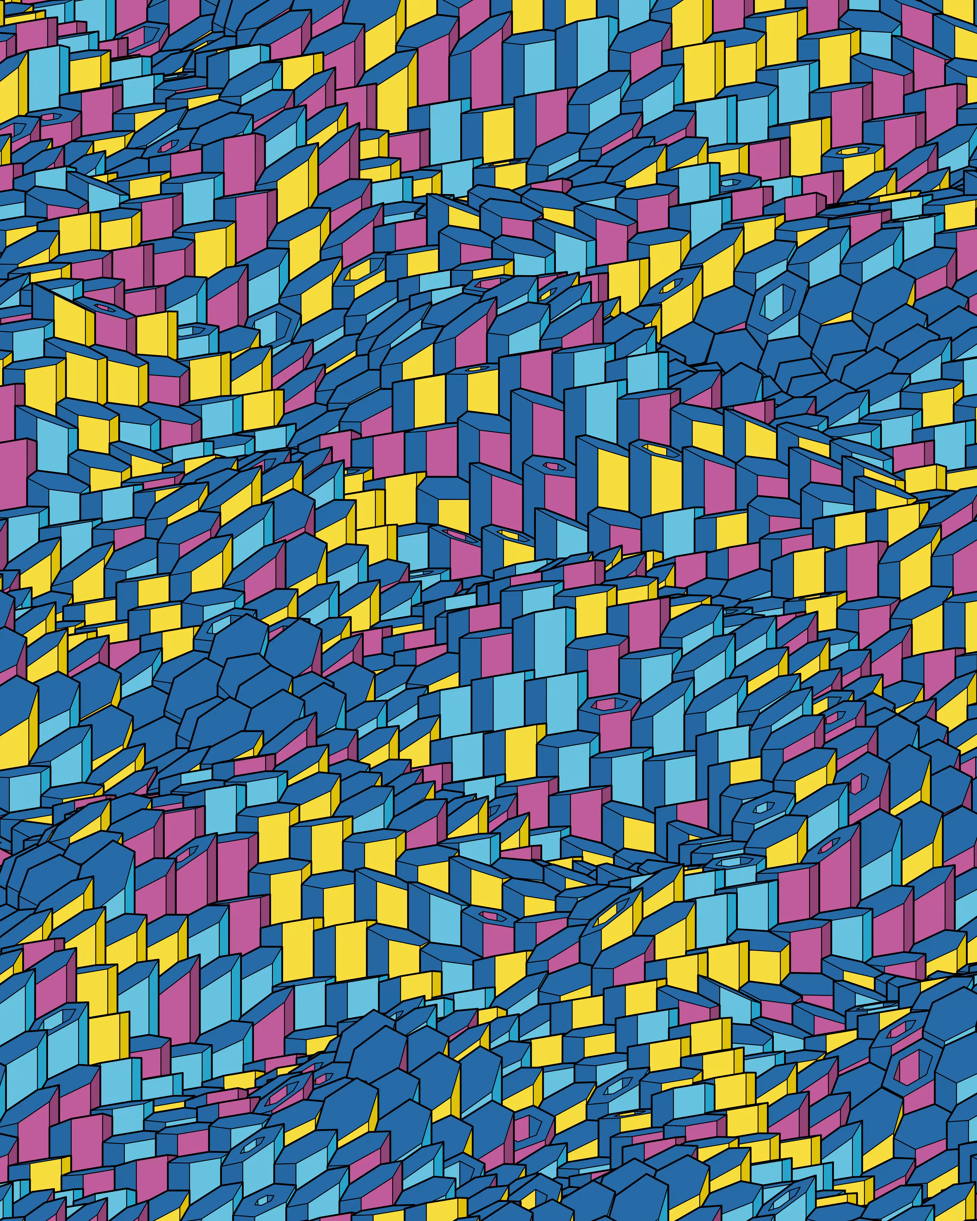 Hexagones Landscape #320