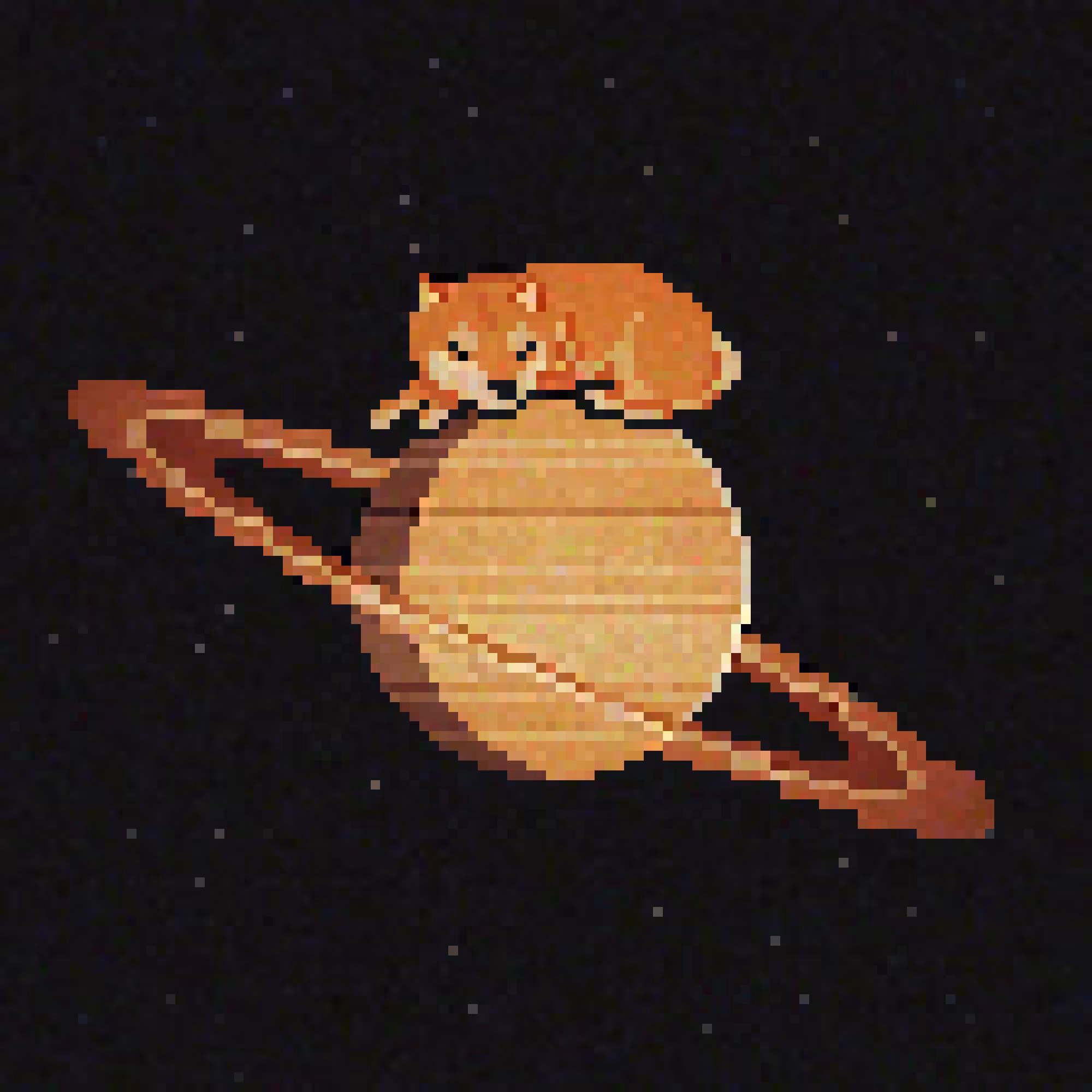 Dreaming Doge #13: 土星の眠そうな犬 (Sleepy Dog on Saturn)