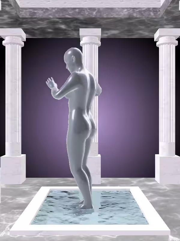 HeavenComputer: The Robotic Midnight Gloss Woman #5165