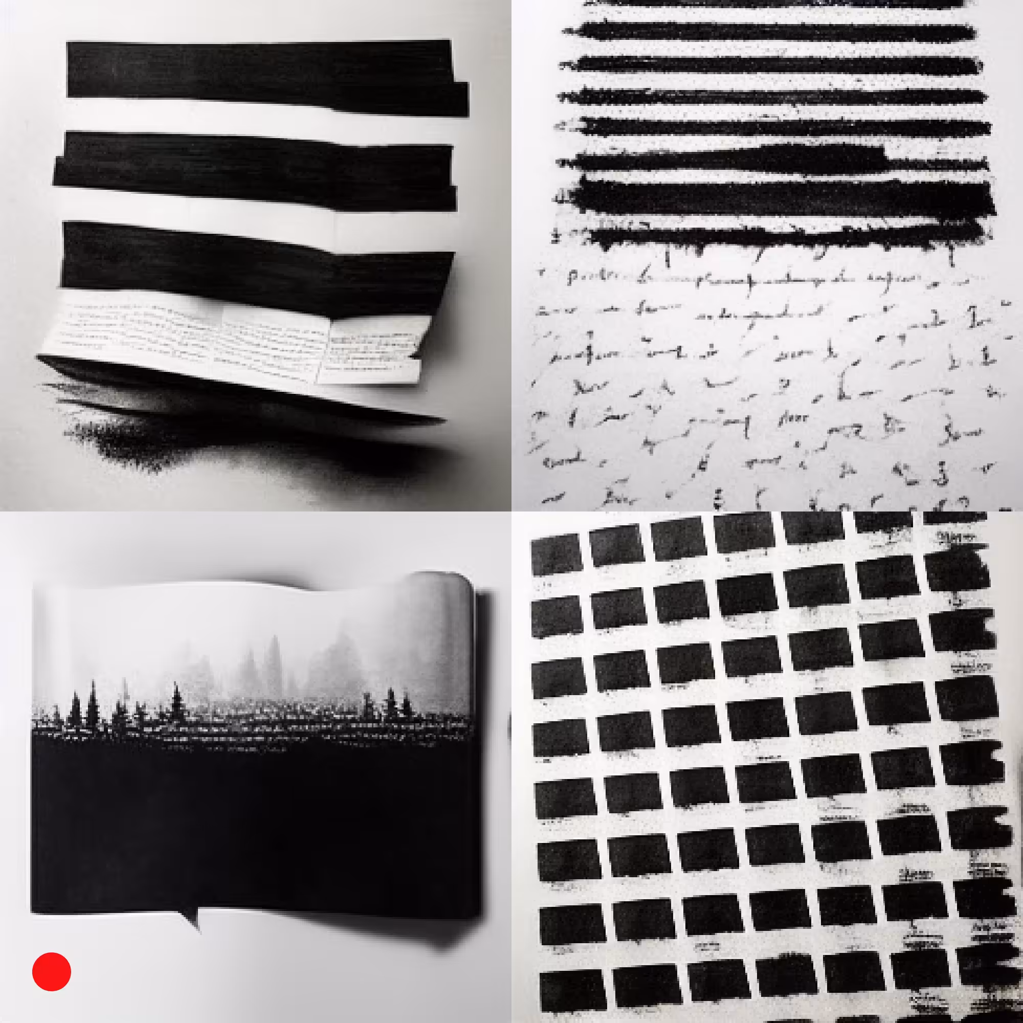 Study No. 3: Thousands of letters all over the page
