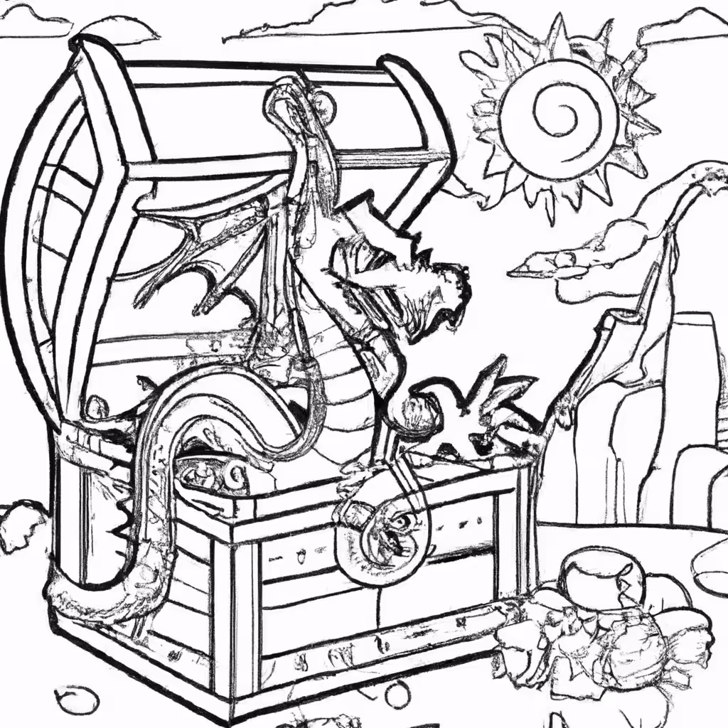 "...perhaps a dragon protecting it's treasure..?"