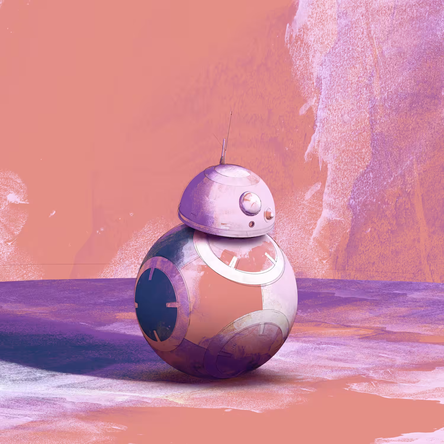 BB8 in watercolor