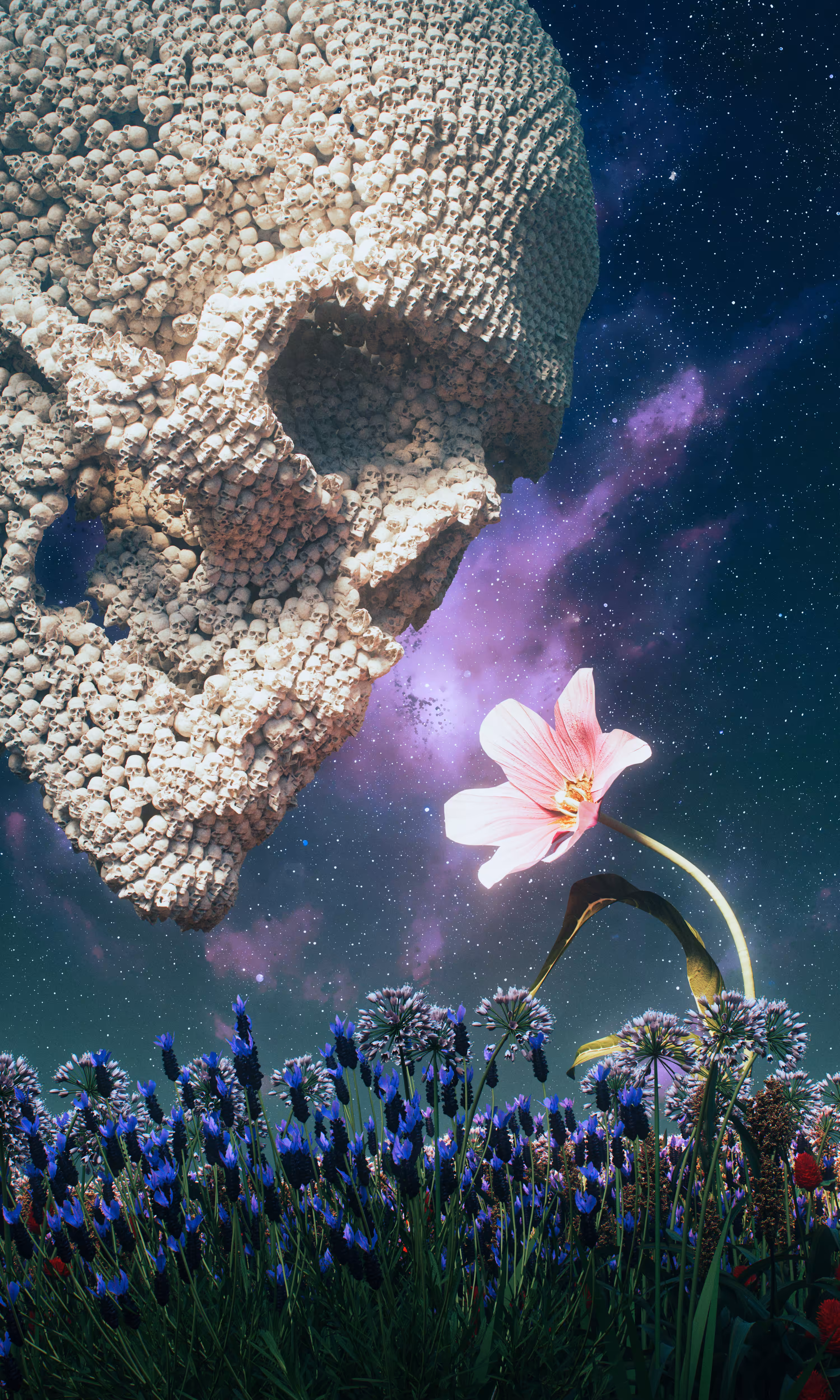 Death Stops To Smell The Flowers