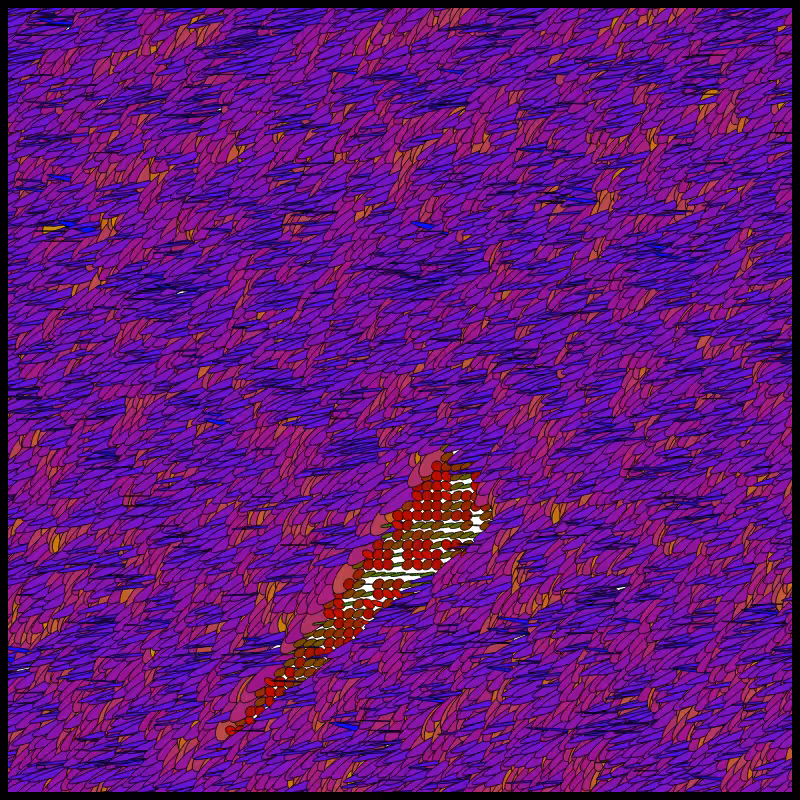 Flow Field Circles Triangle #50