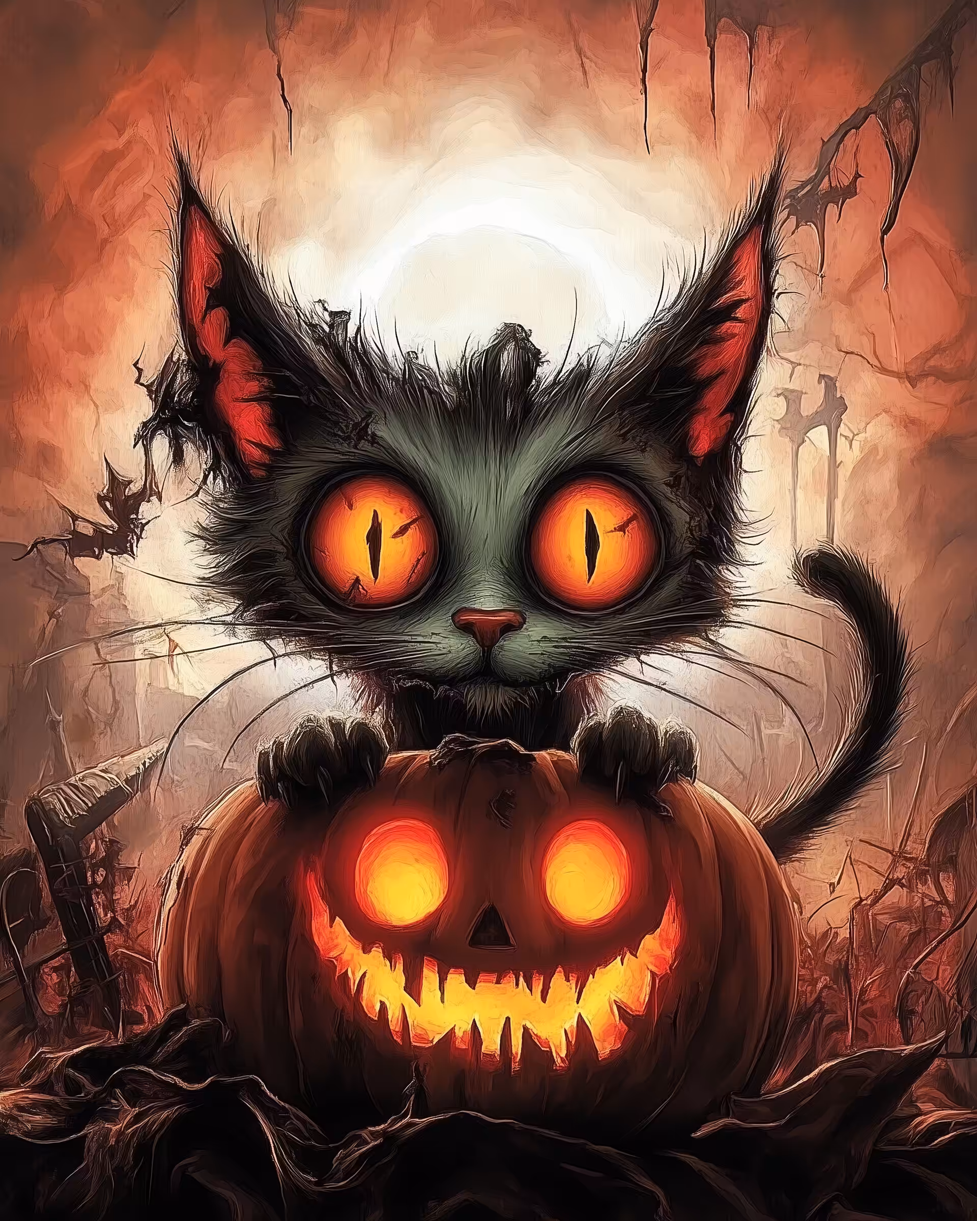 Crazy cat  🎃