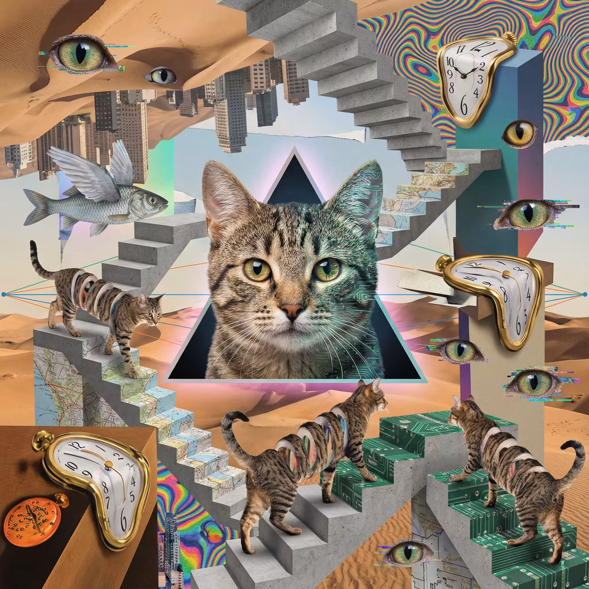 abstract cats #32