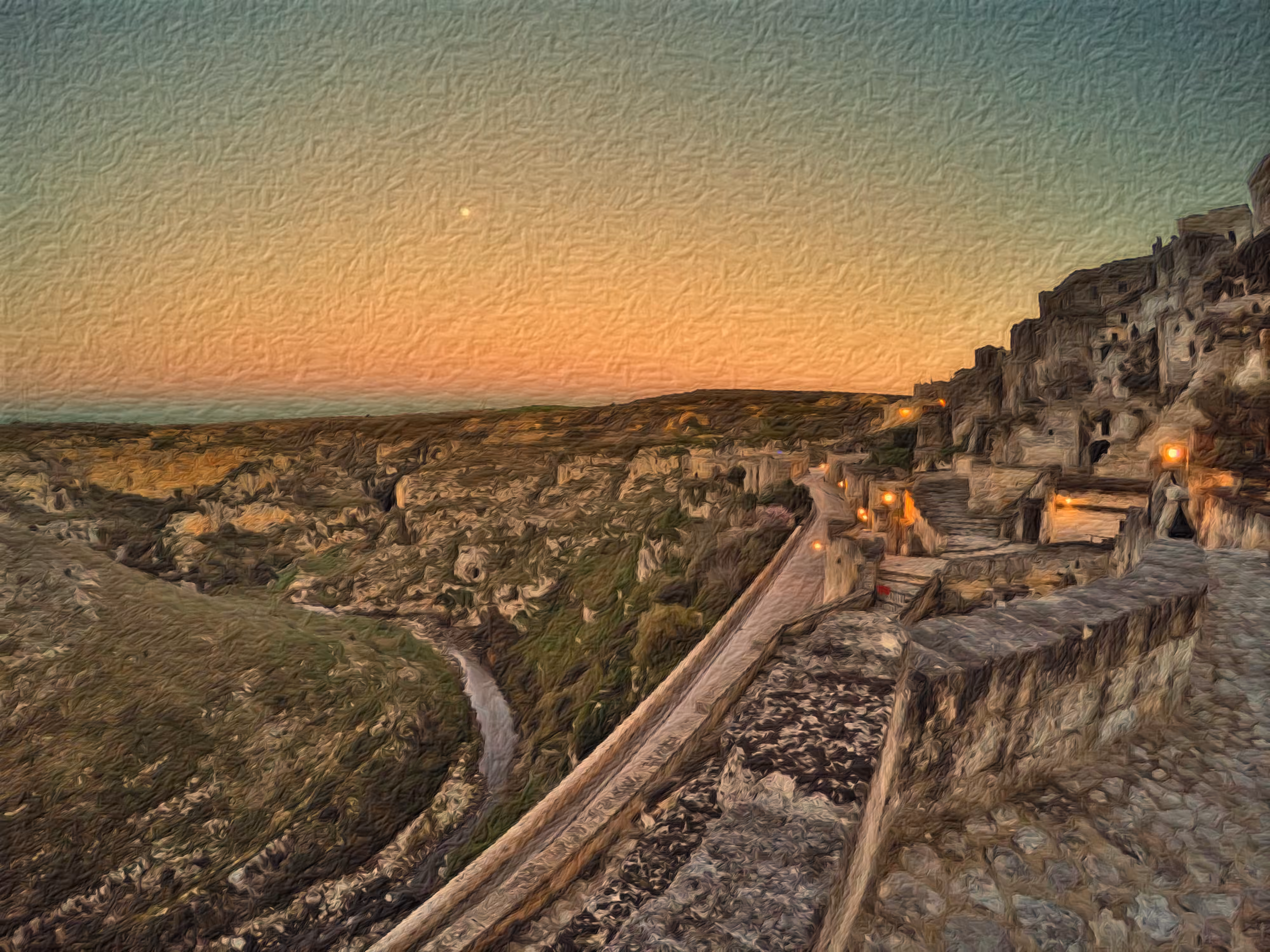 A magical night in Matera