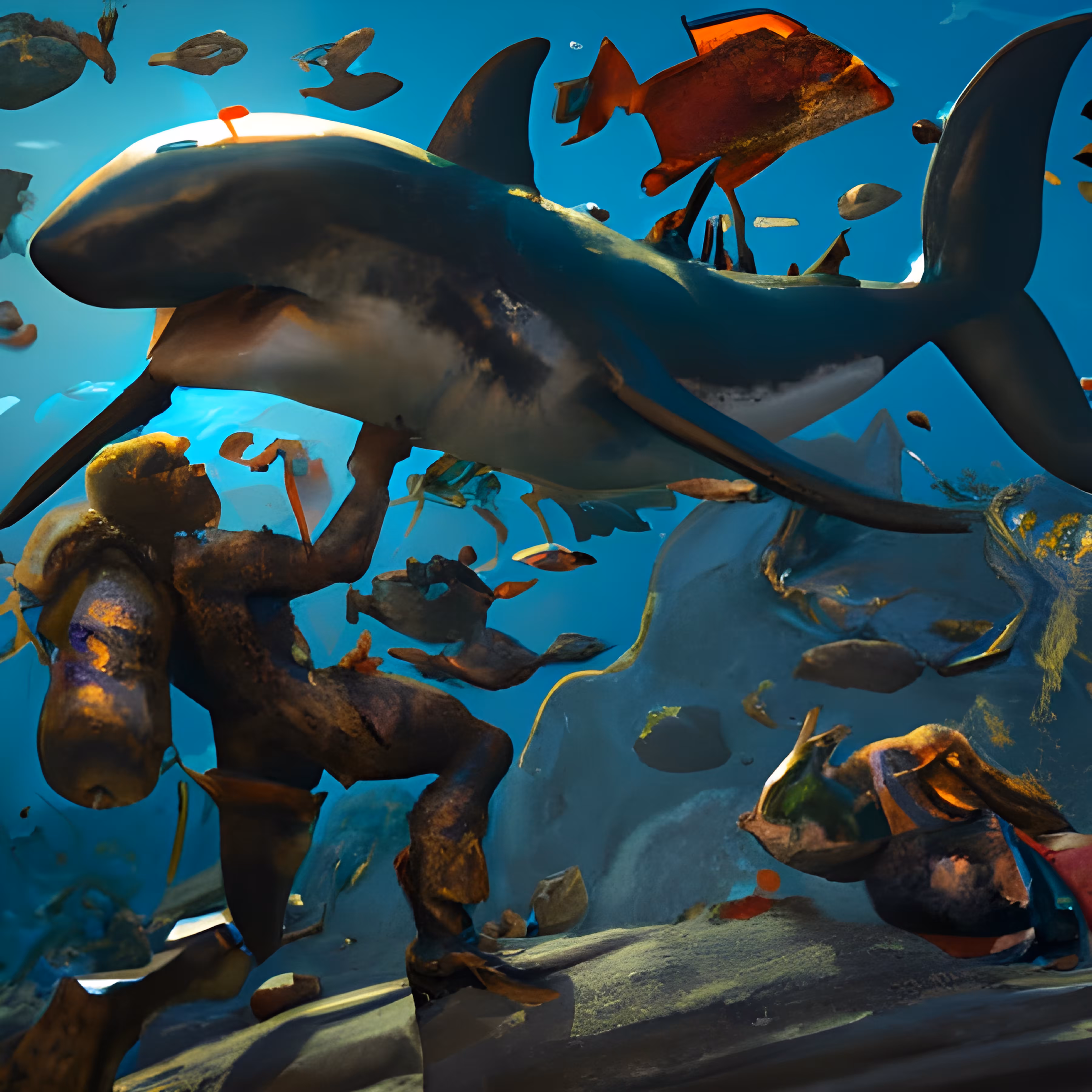 Art Of The Sea: Shark VS Diver