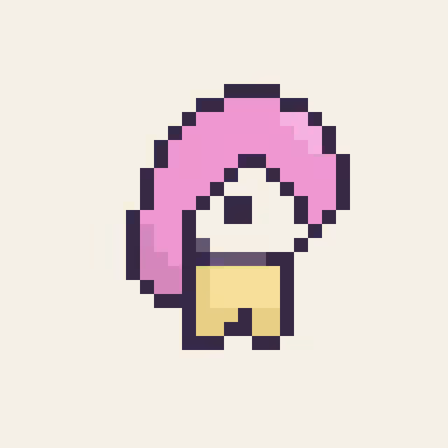 Pink hair girl #003