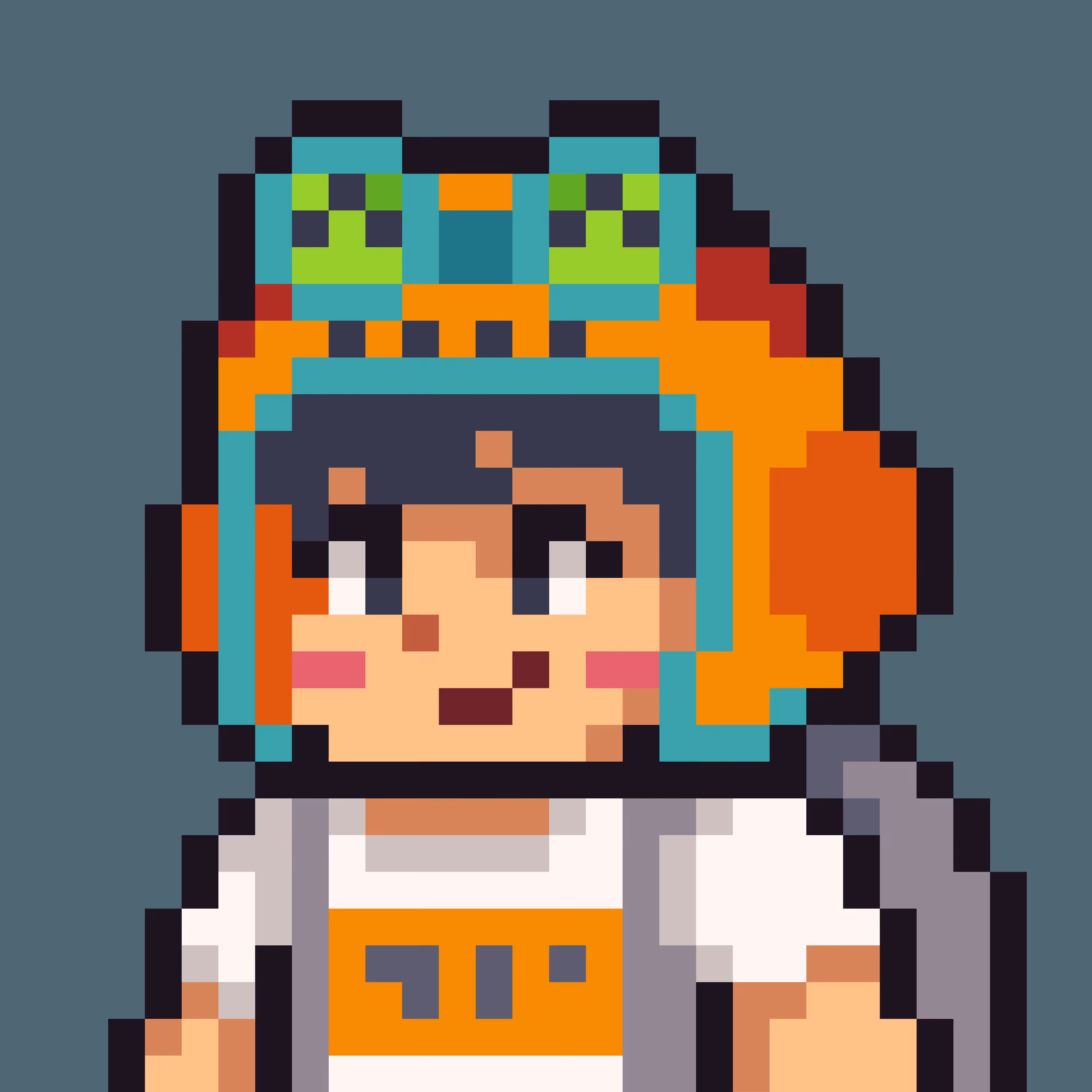 owangeboy and frens #6 - pixel owangeboy by alvbit