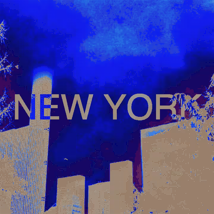 THE NEW YORK SERIES #6. NY CENTRAL PARK BLUE