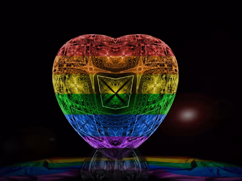 Crystal Pride Heart
