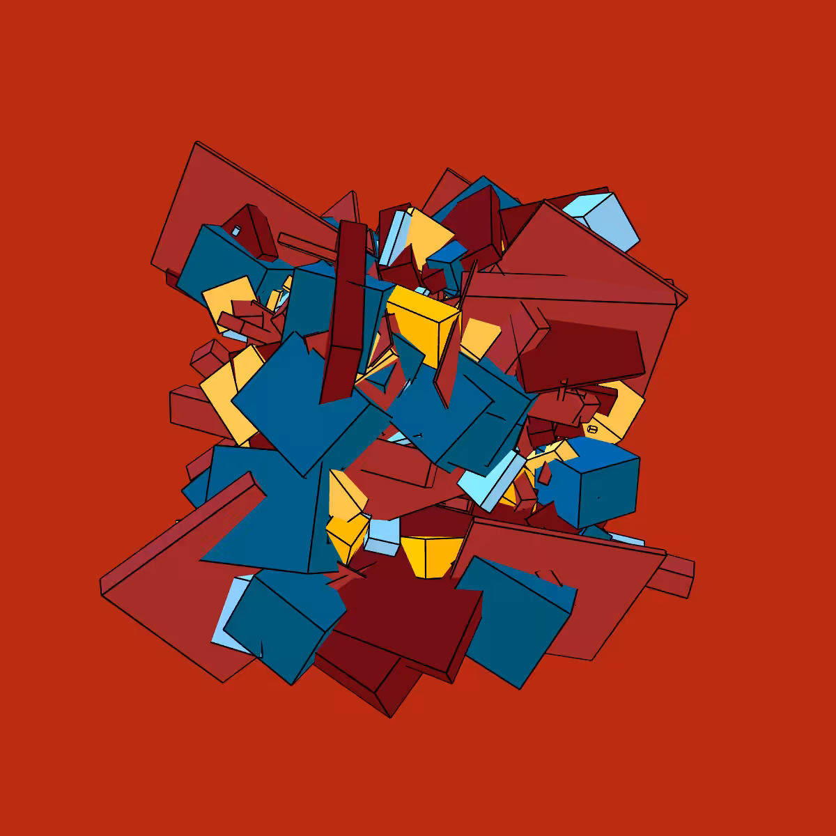 Asymmetric stacked boxes #1