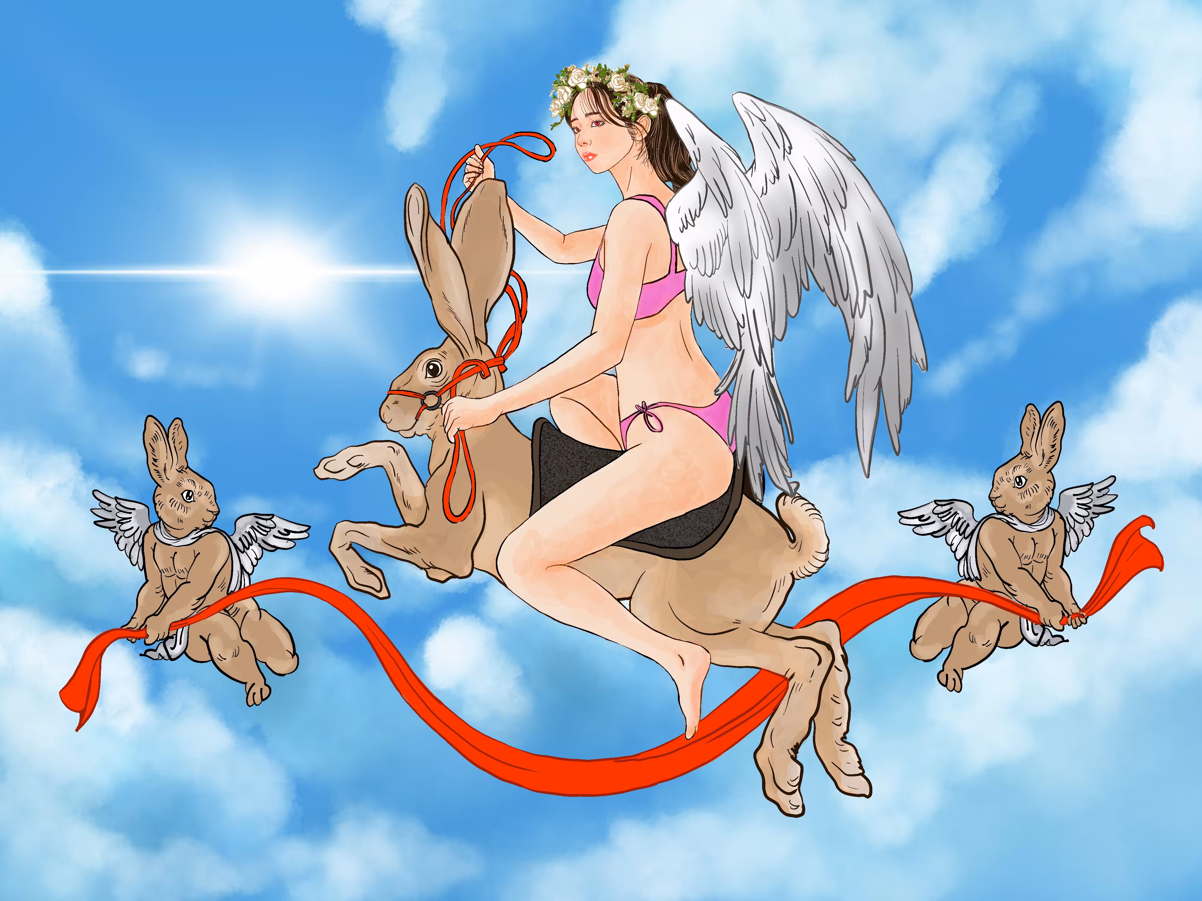 angel of rabbits