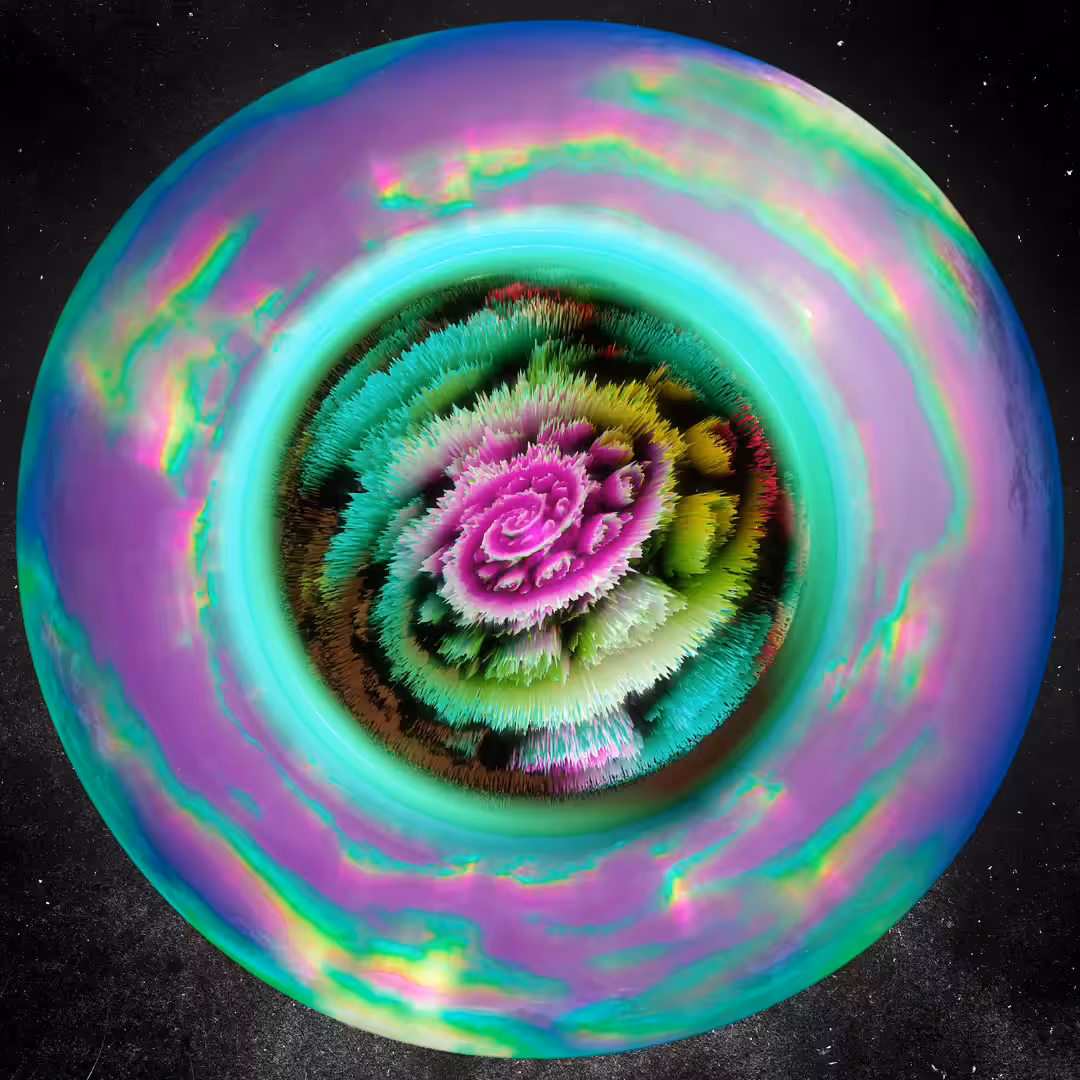The Divine Proportion (Generative Trippy Crystal)