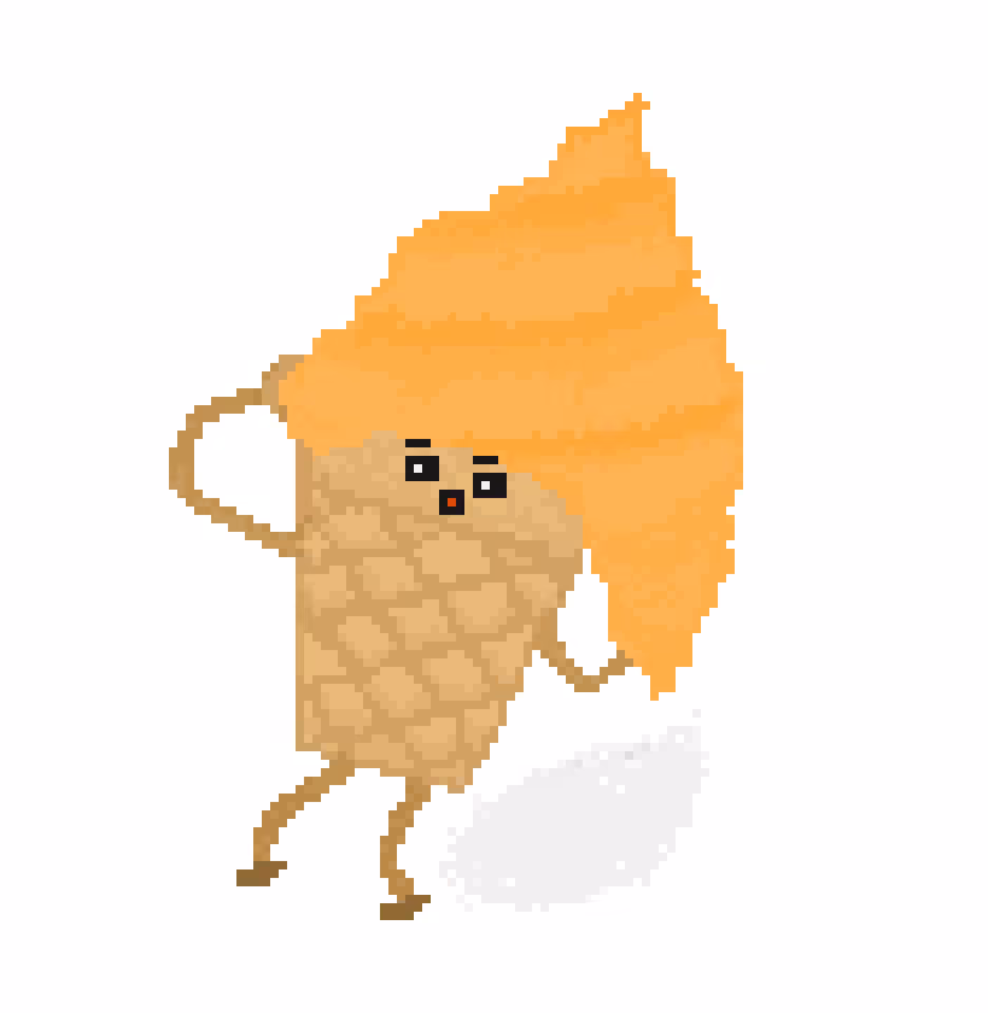 Sad melting Ice-cream