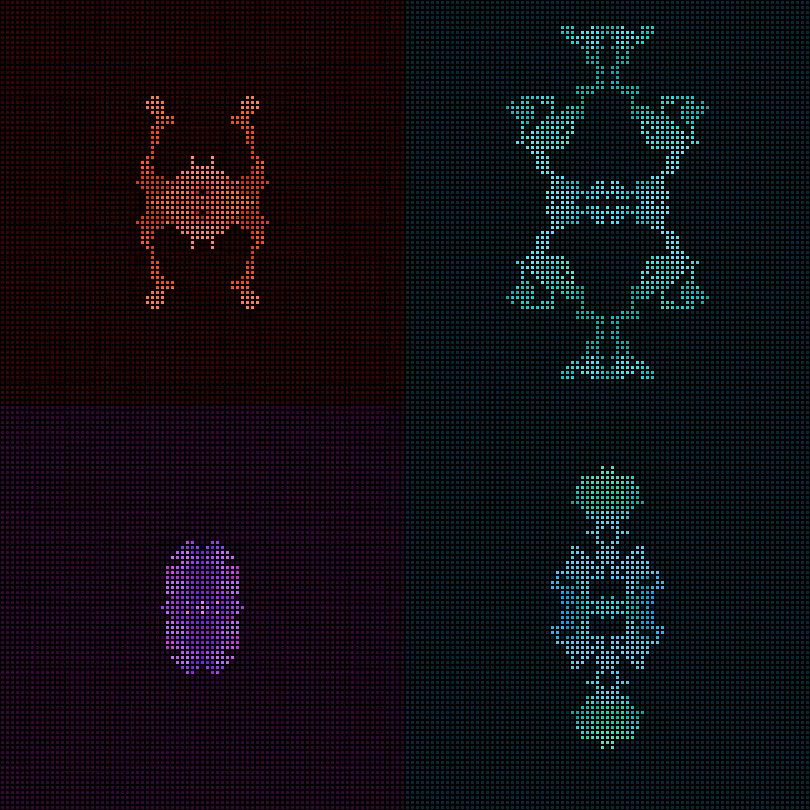 Dither Creatures 2x2 #99