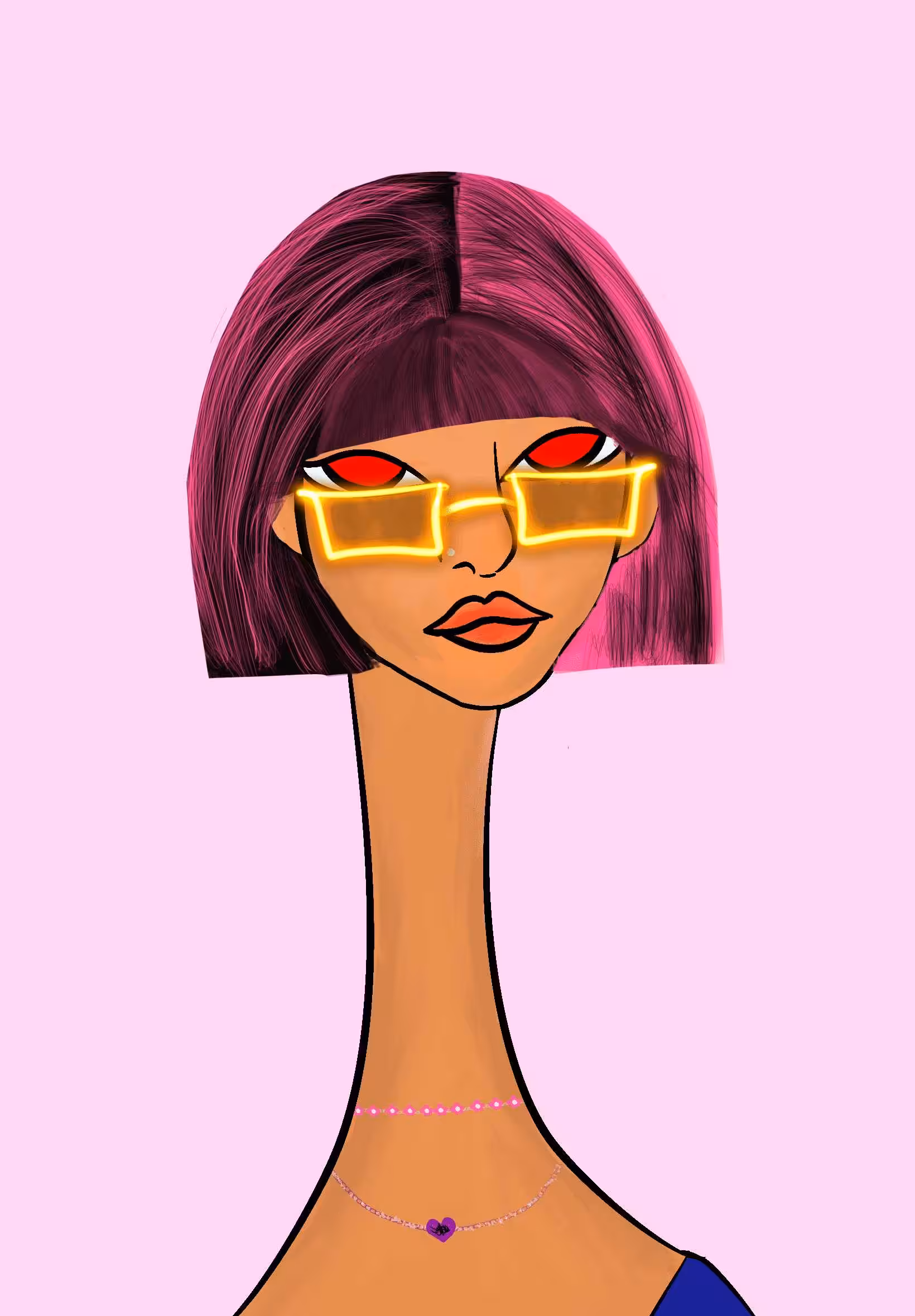 Long Neckie Ladies: Long Neckie Lady #2606