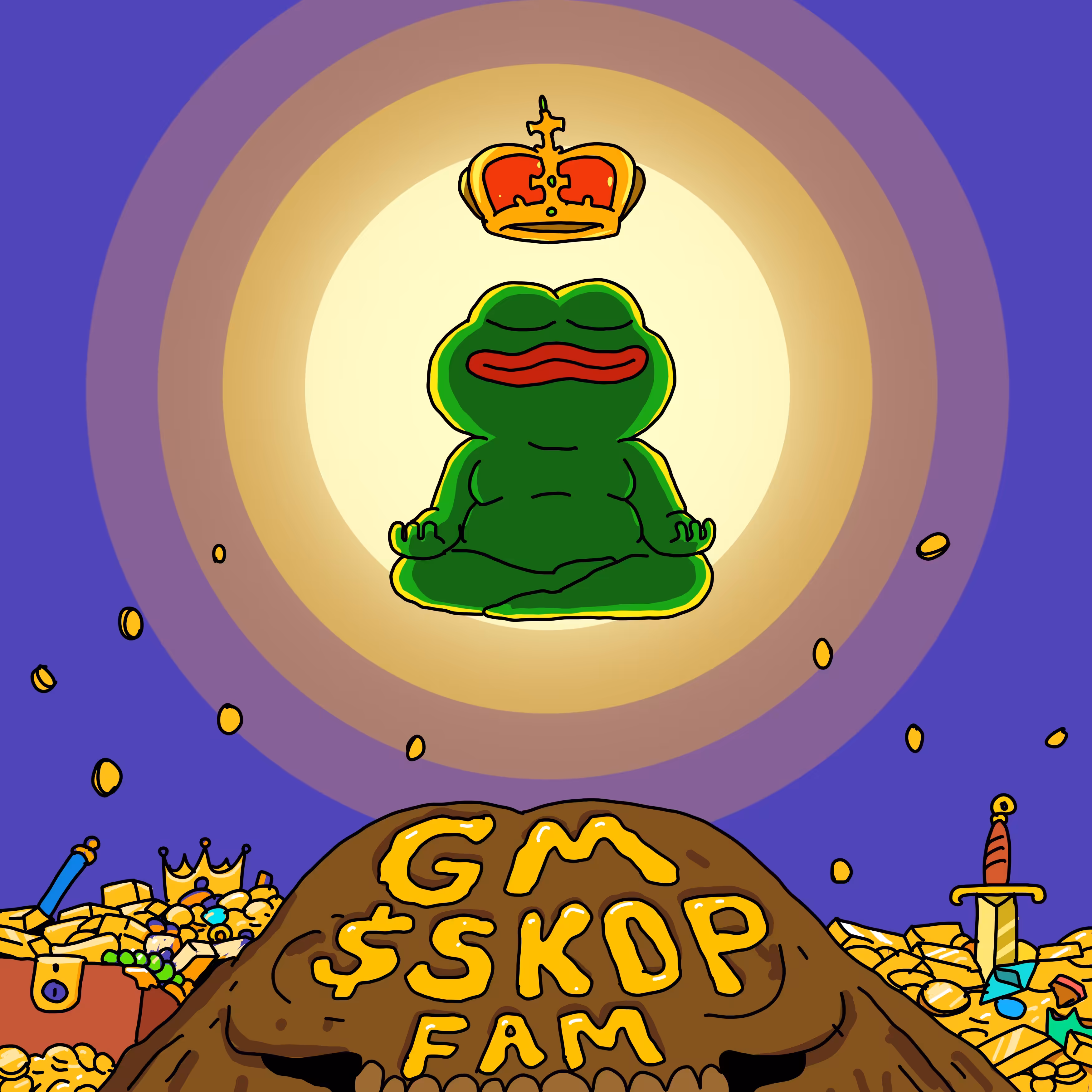 FROG MEME: May every day be a good day🐸💀💚