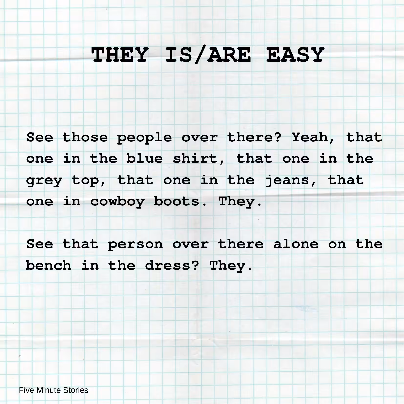 They is/are easy