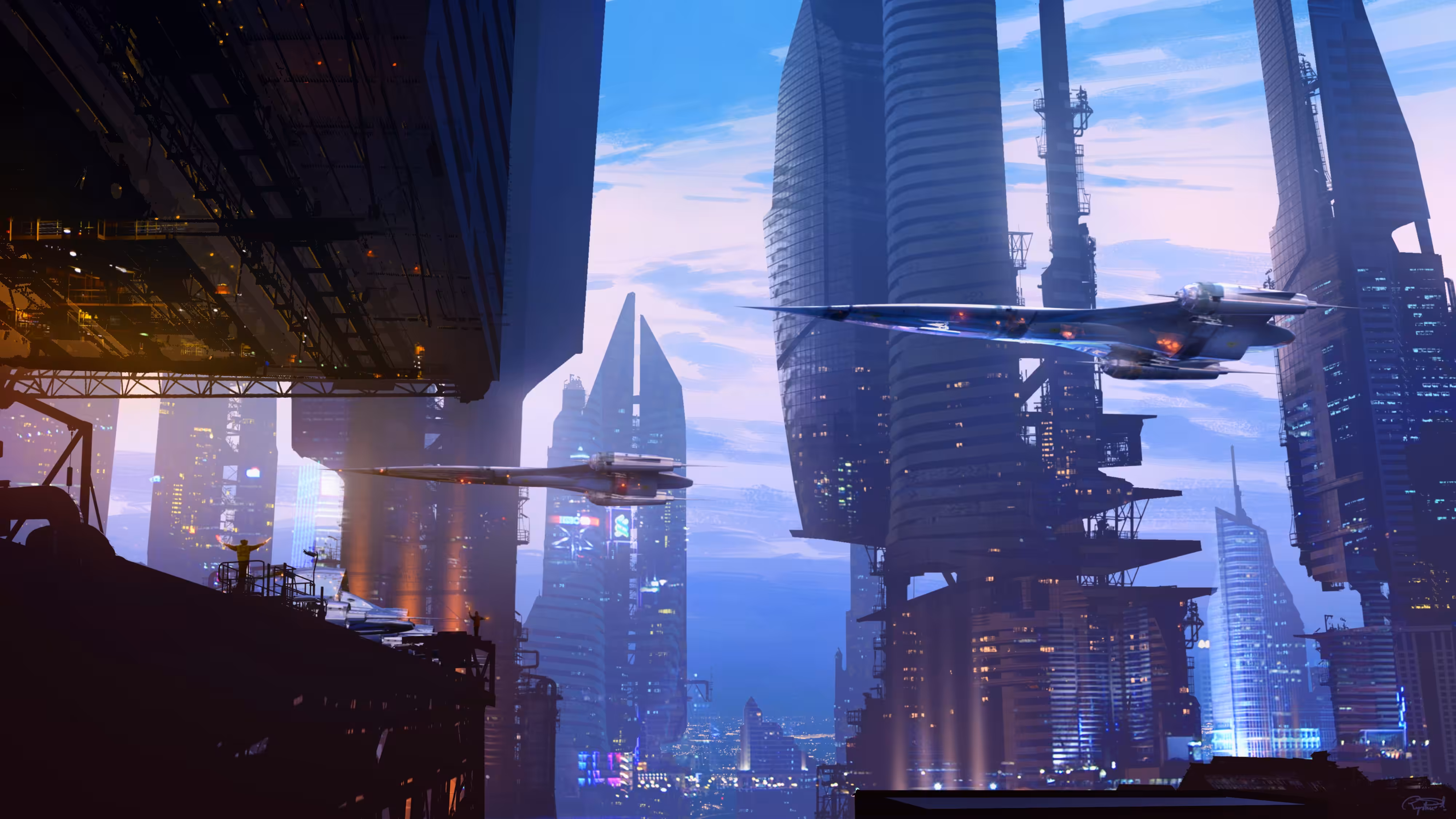 Landing Scene