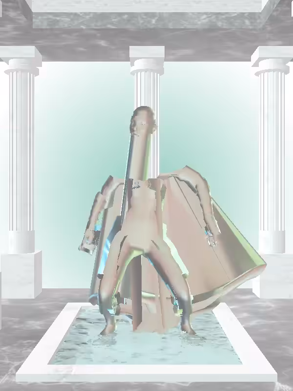 HeavenComputer: The Dancing Chatoyant Amazonite Woman #7066
