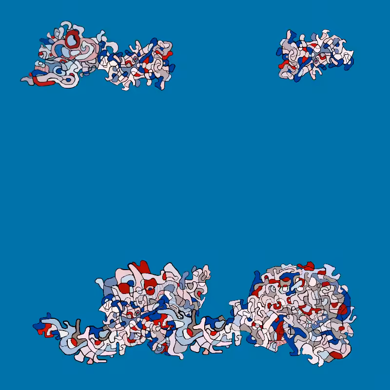 Swim in Dubuffet Thought #51