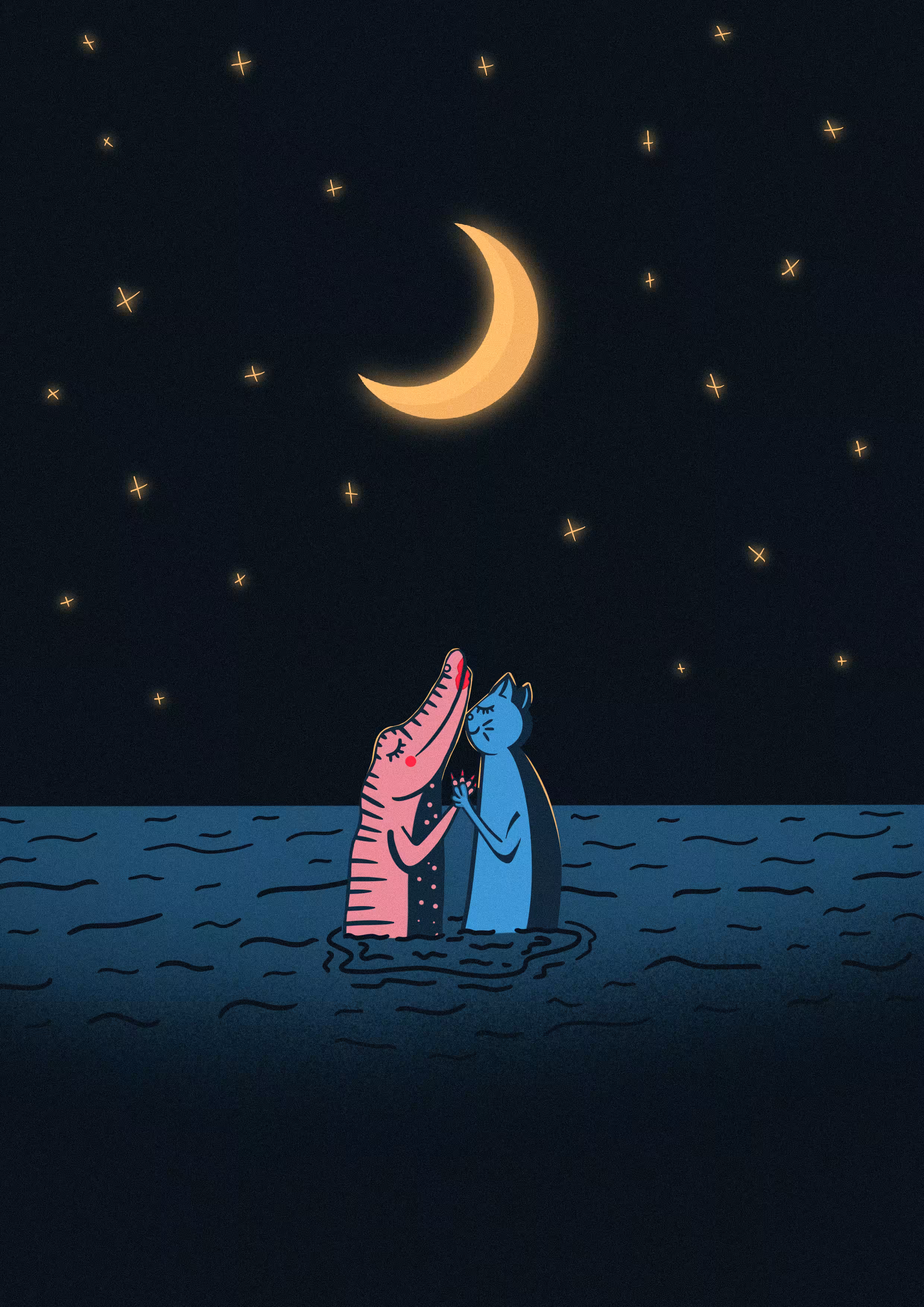 Dancing with pinky crocodile