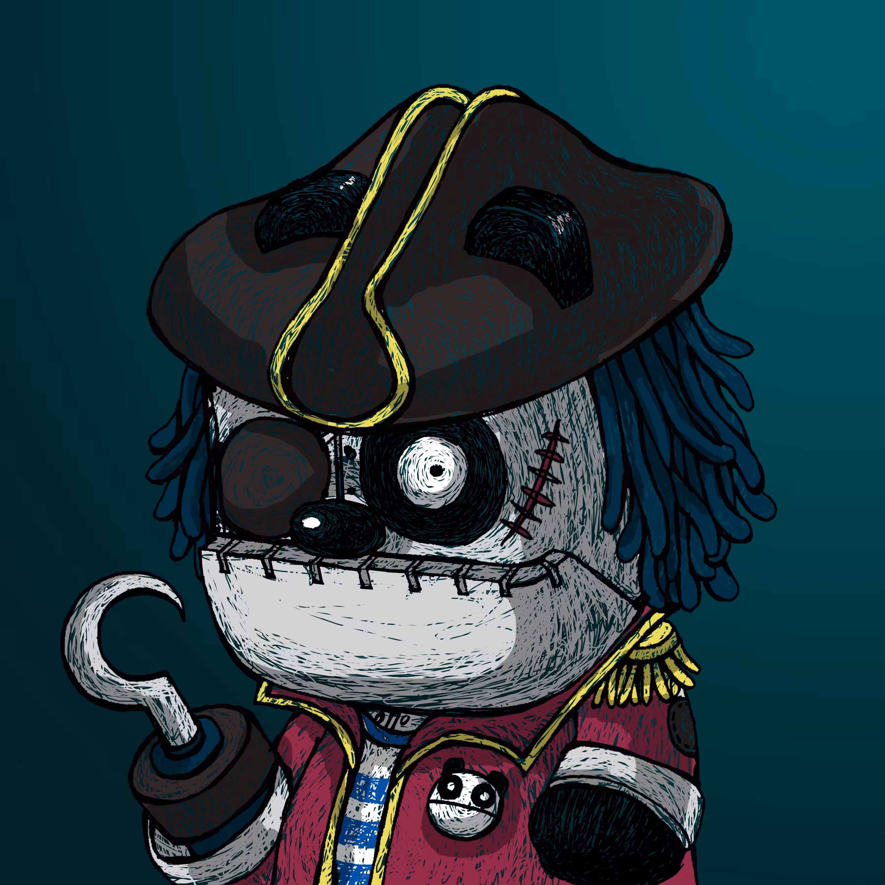 Papado in pirate costume