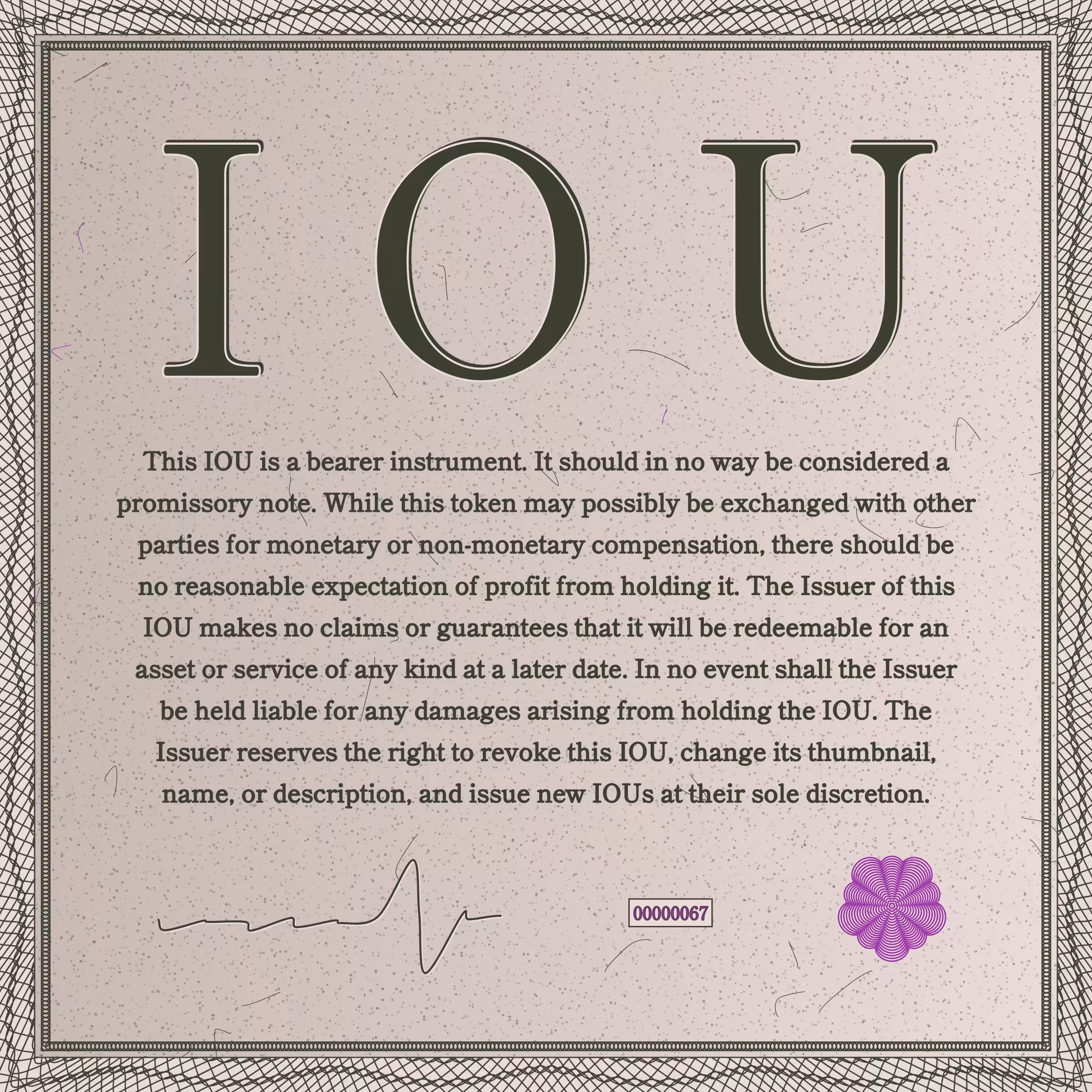 IOU #67