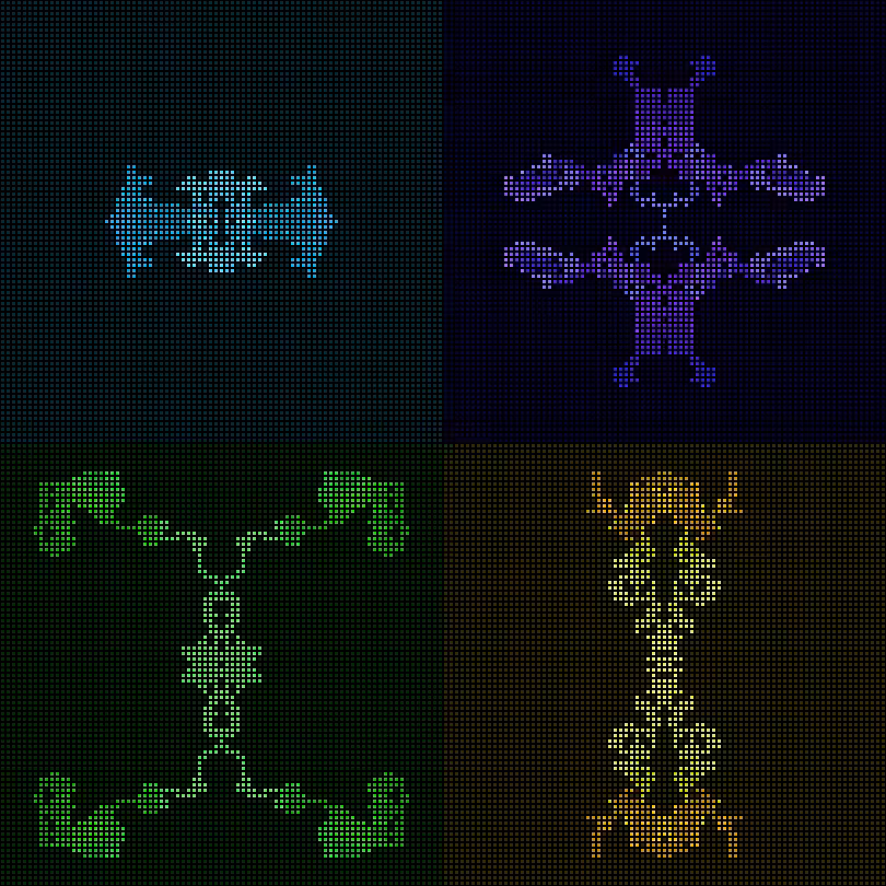 Dither Creatures 2x2 #18