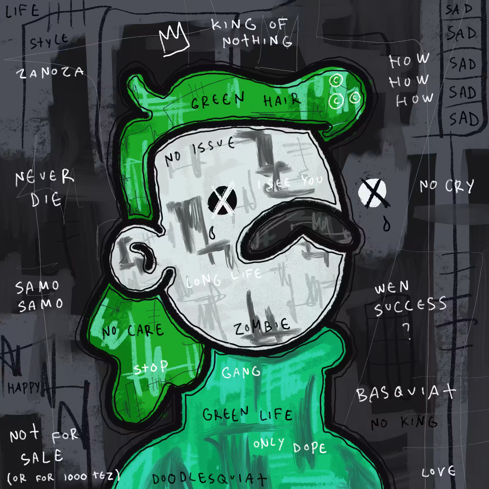 Doodlesquiat #91