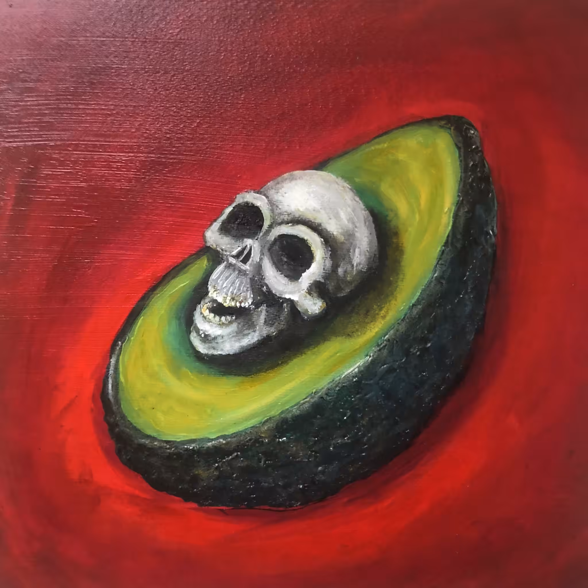 AVOCADO SKULL 002