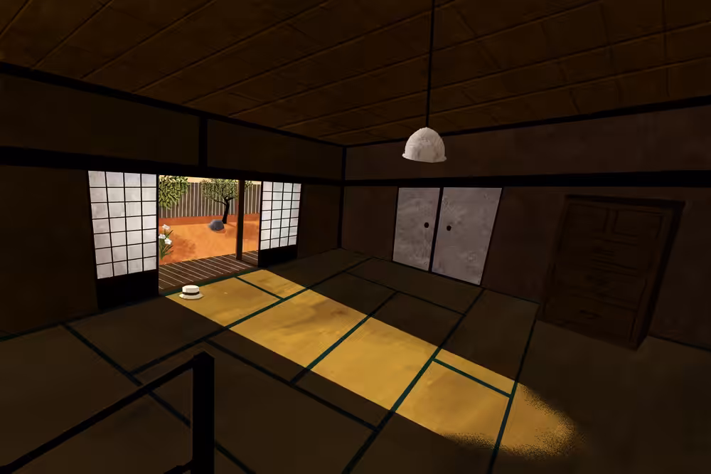 A room in old Japan