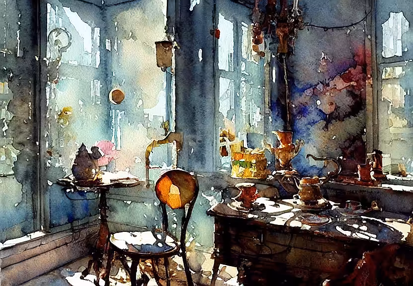 Watercolor #16 - AI Generated