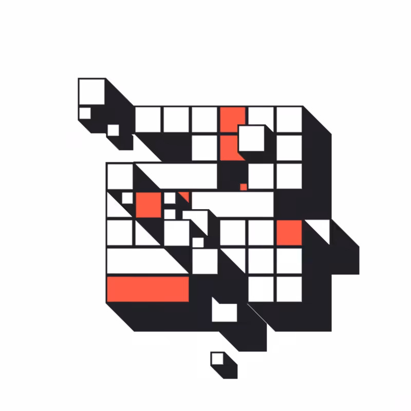 Hypnotic Hovering Grid #13